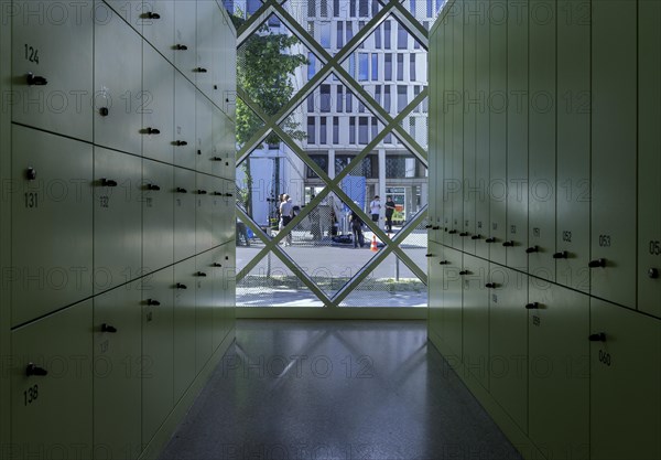 Lockers in the foyer