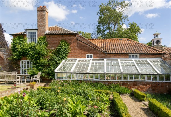 Walled kitchen garden Redisham Hall gardens and plant nursery