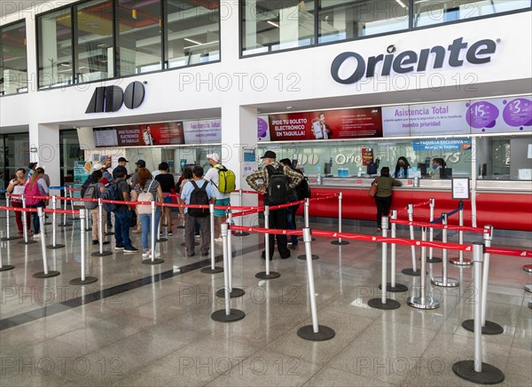 ADO and Oriente ticket counters at central bus station