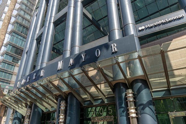 Entrance to Torre Mayor high-rise office block built 2003