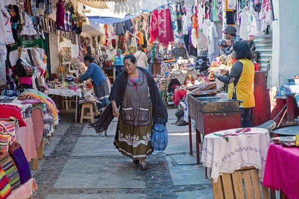 Market stalls selling regional handicrafts
