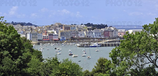 Sailing boats in the harbour of Douarnenez