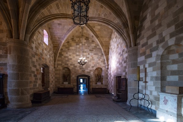 Interior with mosaic floor