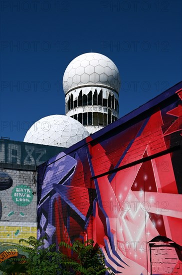 Former US wiretap buildings on Teufelsberg in Grunewald Berlin