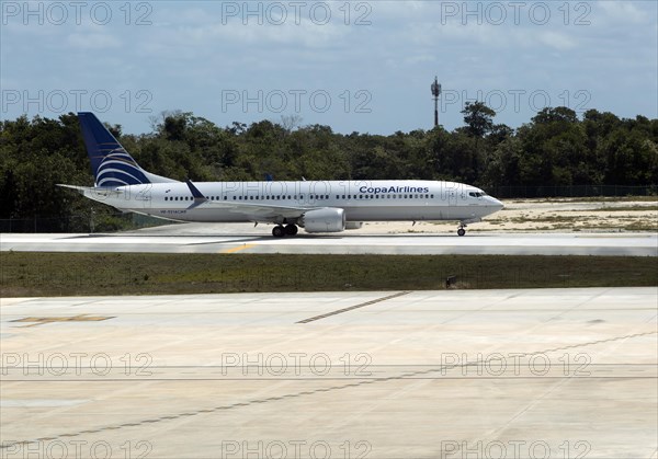 Copa Airlines Boeing 737 plane at Cancun airport