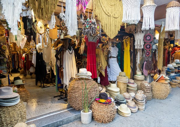 Artisan shop in city centre selling crafts and textiles