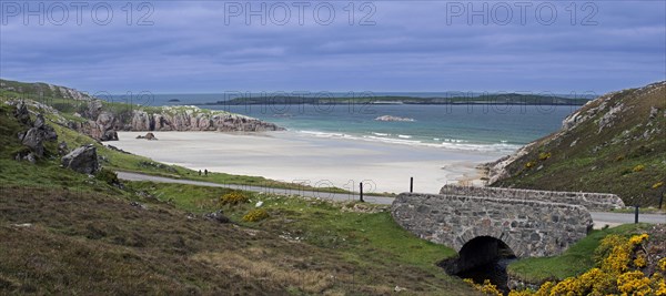 Ceannabeinne Beach in summer near Durness