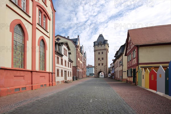 Historic Gothic Town Gate Wuerzburg Gate