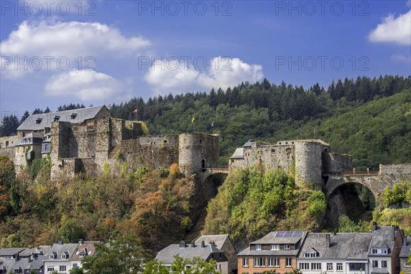 The medieval Chateau de Bouillon Castle in the city Bouillon