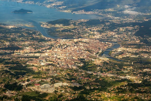 View through plane window