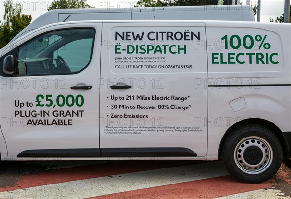 New Citreon electric vehicle van promotion John Grose car dealership