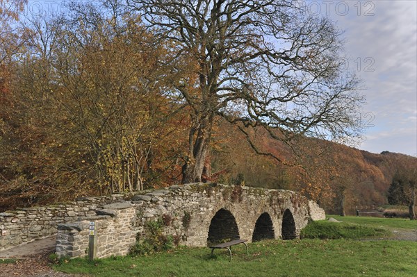 Old stone picturesque bridge