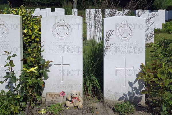 Headstone of 15 year old Joe Strudwick