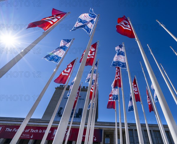 Flagpoles with IFA flags