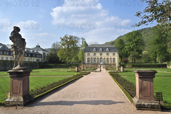 Abbey's garden and orangery at Echternach