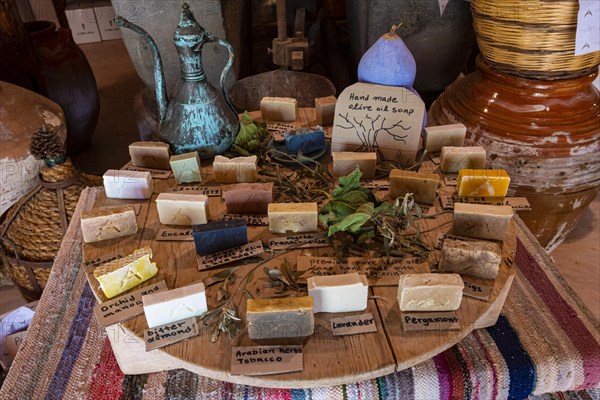 Soap made from olive oil in a shop for sale