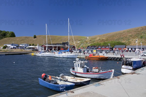 Fishing boats in the harbour of the fishing village Kaseberga