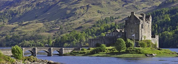 Eilean Donan Castle in Loch Duich in the Western Highlands of Scotland