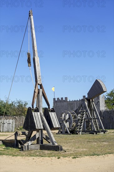 Couillard and counterweight trebuchet