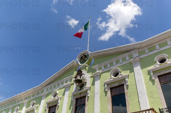 Mexican flag flying