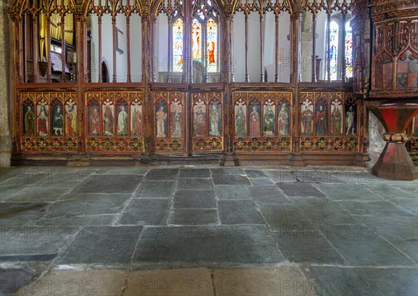 Rood screen inside church of Saint Mary the Virgin