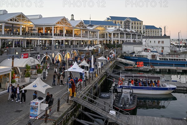 Excursion boats and shops at the Victoria and Alfred Waterfront