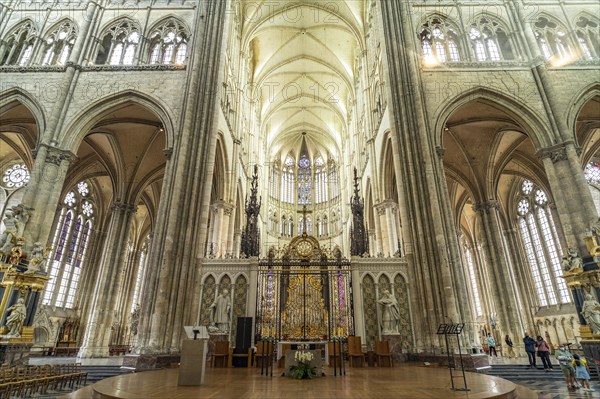 Interior of Notre Dame d'Amiens Cathedral