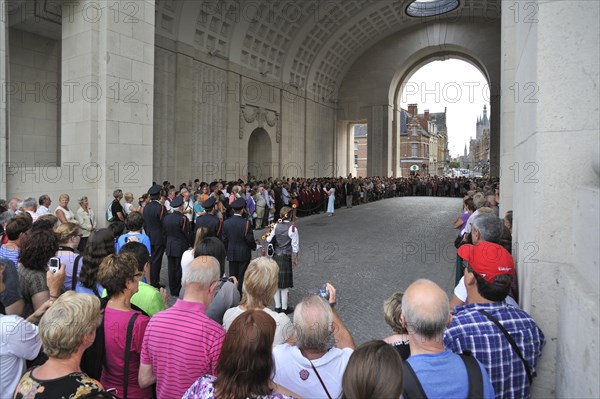 Last Post Ceremony under the Menin Gate Memorial to the Missing