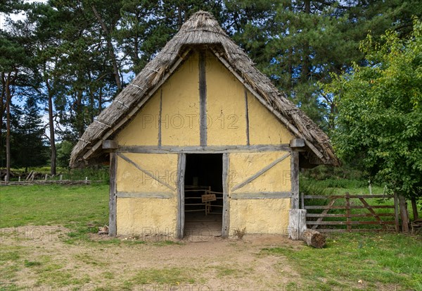 Wood and thatch building at West Stow