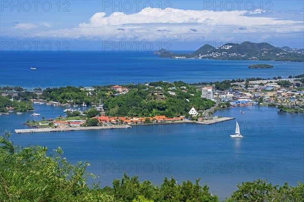 View over the bay and sheltered harbour