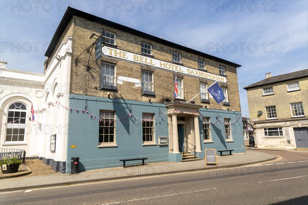 Historic Bell Hotel building in town centre