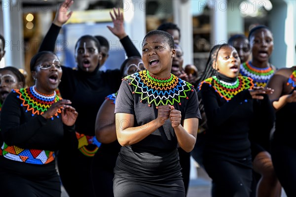 Dance group at the Victoria and Alfred Waterfront