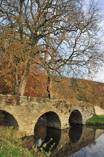 Old stone picturesque bridge