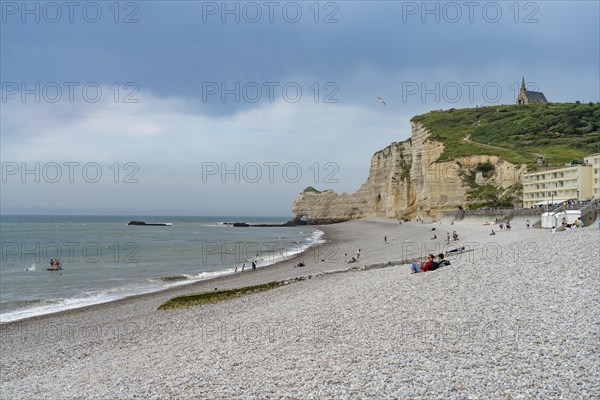 On the beach of Etretat