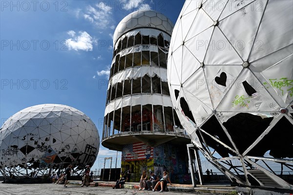 Former US wiretap buildings on Teufelsberg in Grunewald Berlin