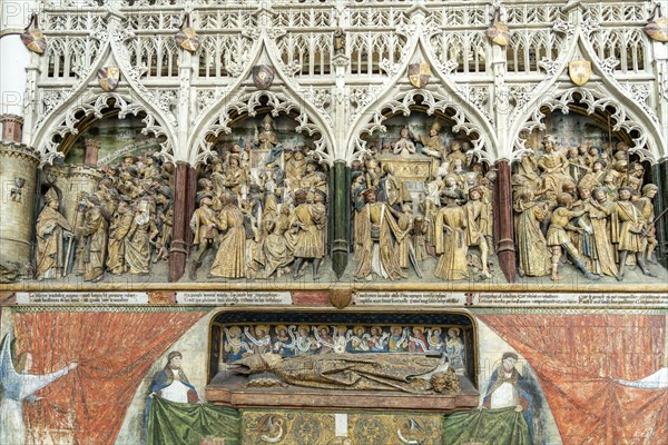 Wood carving in Notre Dame d'Amiens Cathedral