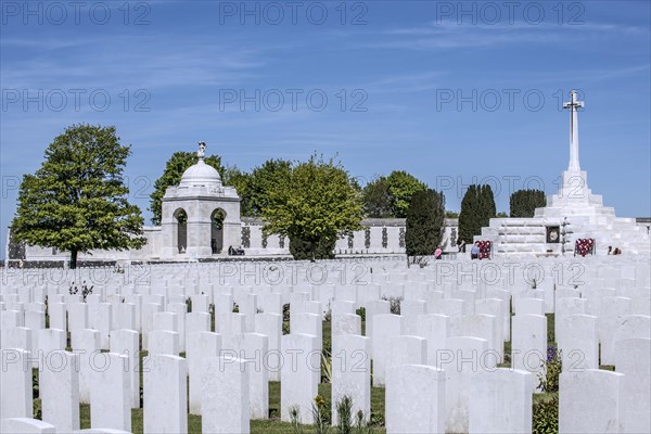 Cross of Sacrifice at the Tyne Cot Cemetery