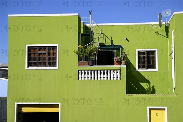 Colourful house facades in De Waal Street