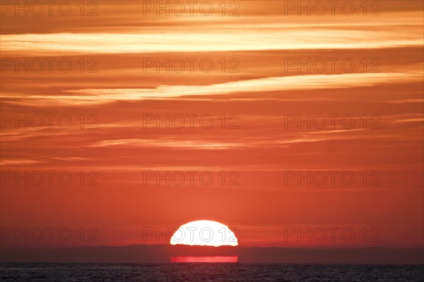 Sunset over the Mediterranean Sea