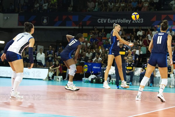 Elena PIETRINI Italy fends offVolleyball