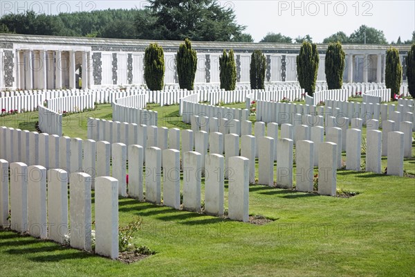 Memorial to the Missing at the Tyne Cot Cemetery