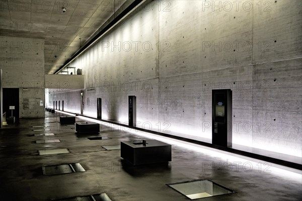 Interior view of the concentration camp memorial