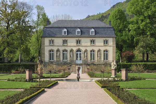 Abbey's garden and orangery at Echternach