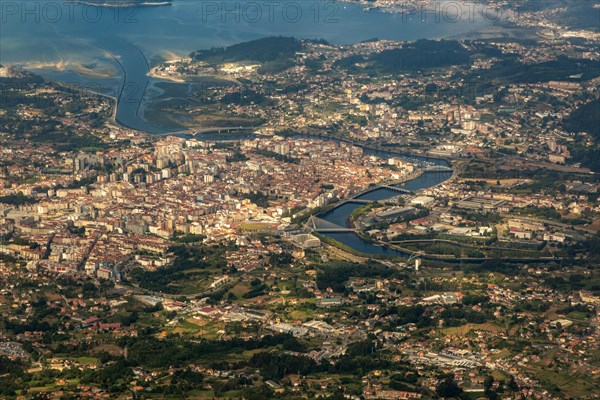 View through plane window