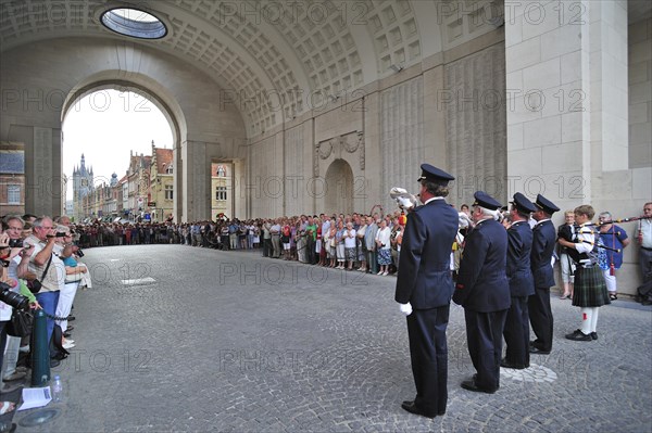 Last Post Ceremony under the Menin Gate Memorial to the Missing