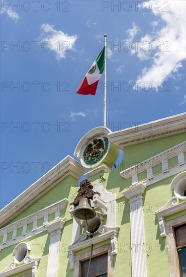 Mexican flag flying