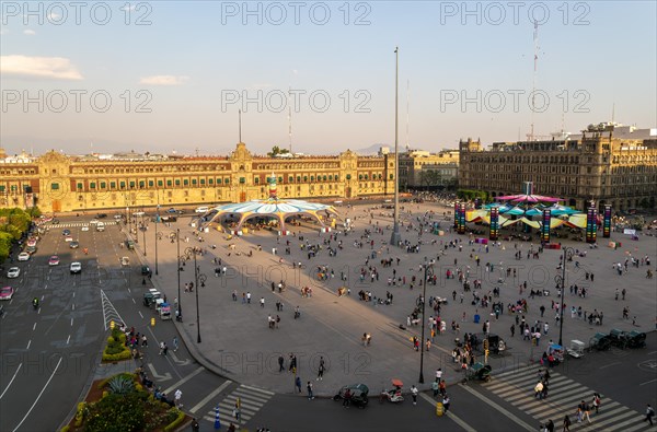 People in the main square Zocalo