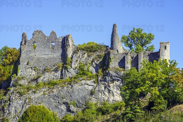 Chateau de Montaigle in summer