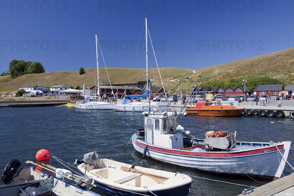 Fishing boats in the harbour of the fishing village Kaseberga