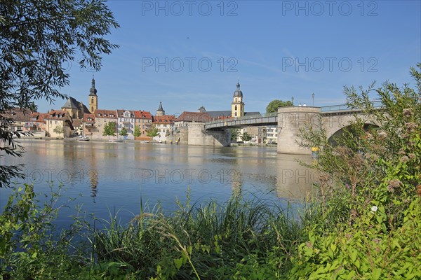 View of townscape with Main riverbank